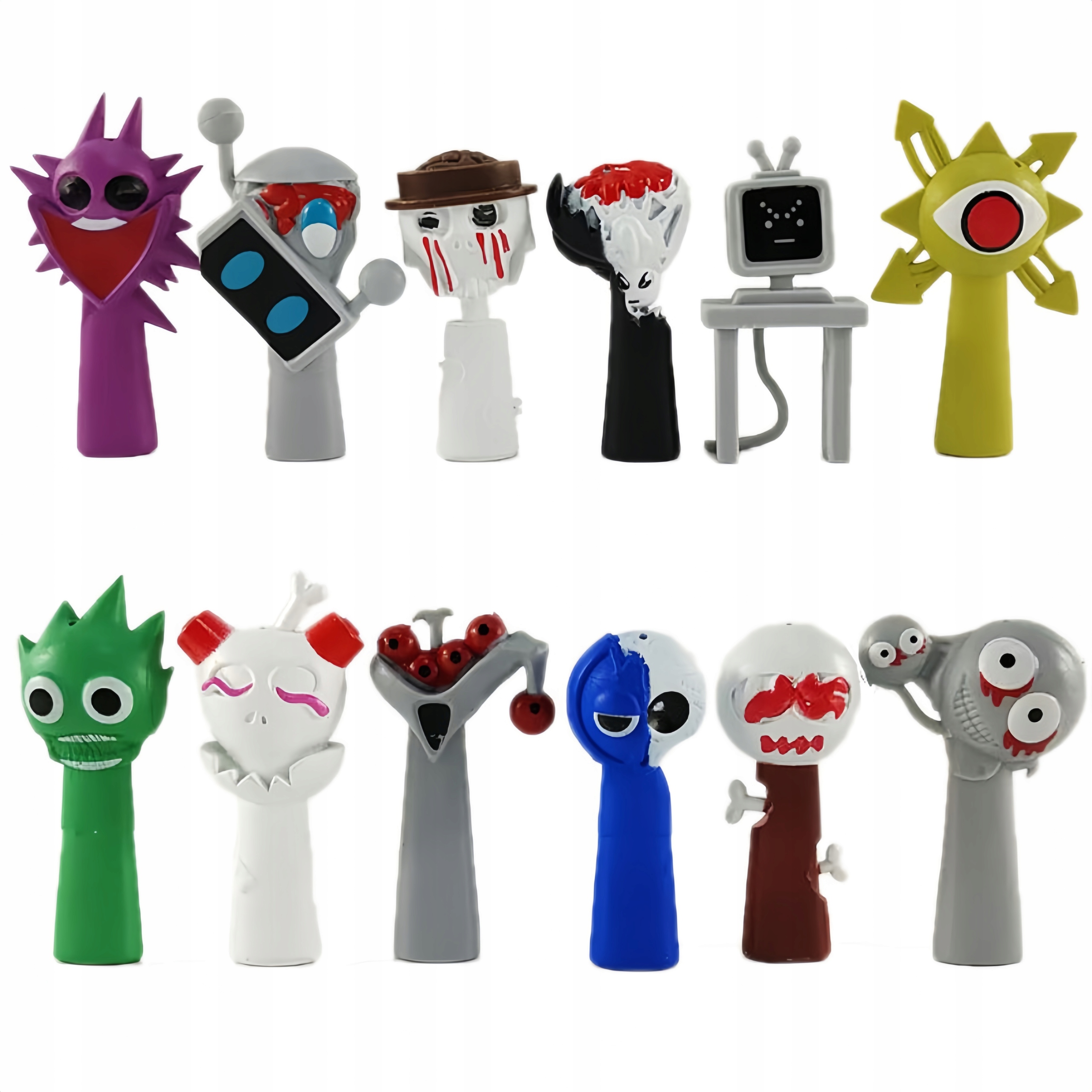 SPRUNKI INCREDIBOX JÁTÉKFIGURÁK FIGURA SZETT 12 DB-OS AJÁNDÉK JÁTÉK