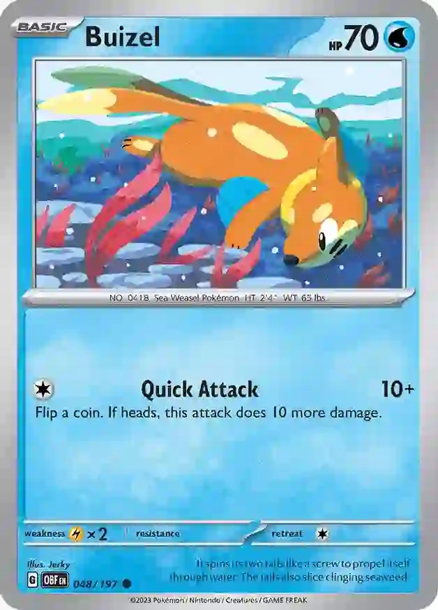Buizel (obf 048/230) Normal Obsidian Flames