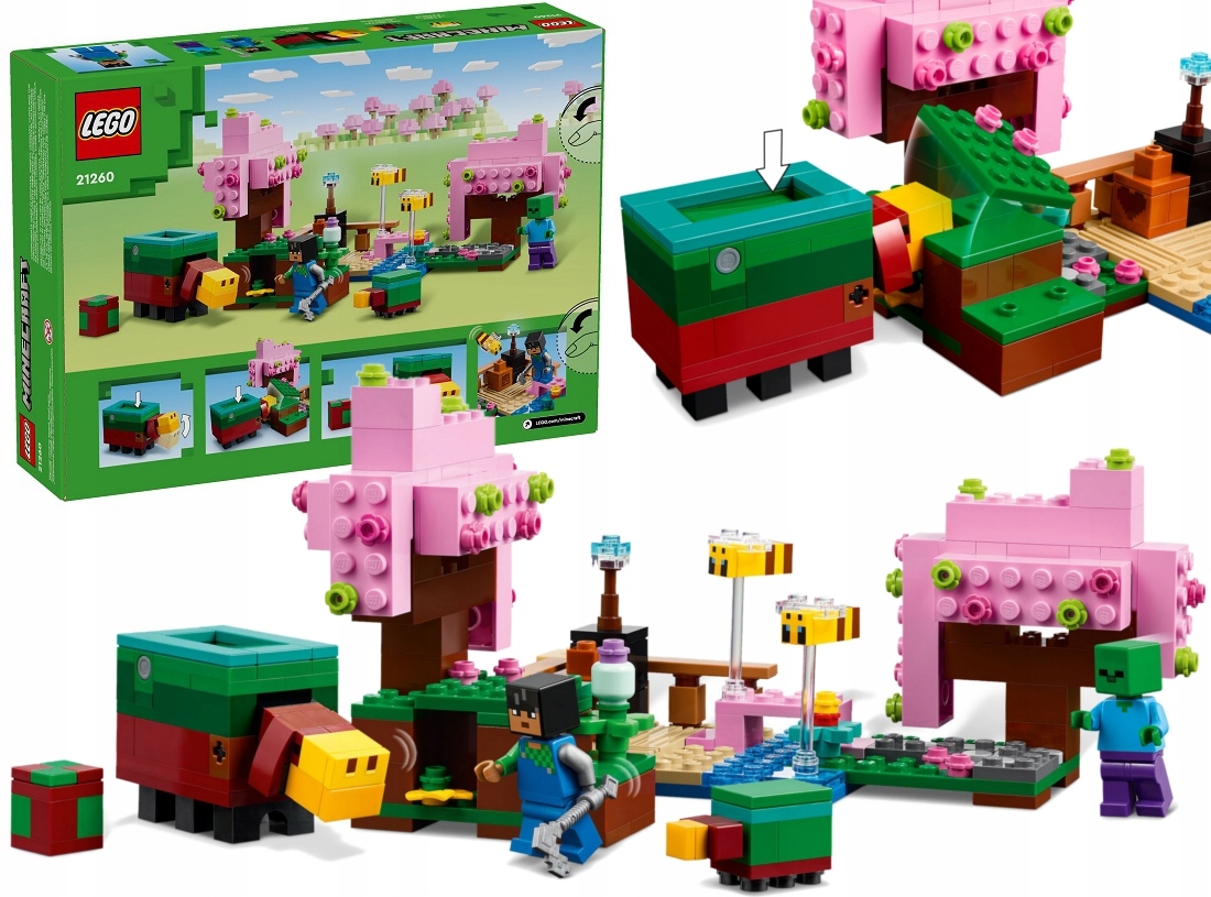 stavebnice Lego Minecraft Zahrada Kvetoucí Třešně 21260
