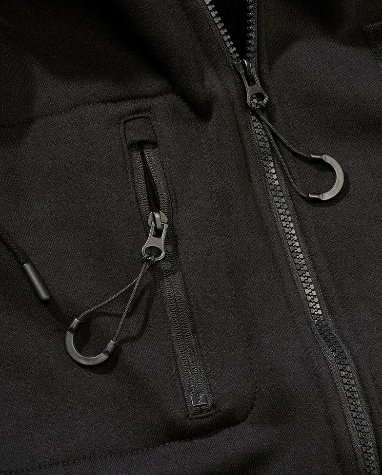 Rozepínací mikina s kapucí Brandit Tactical Sweat Jacket černá S [s]