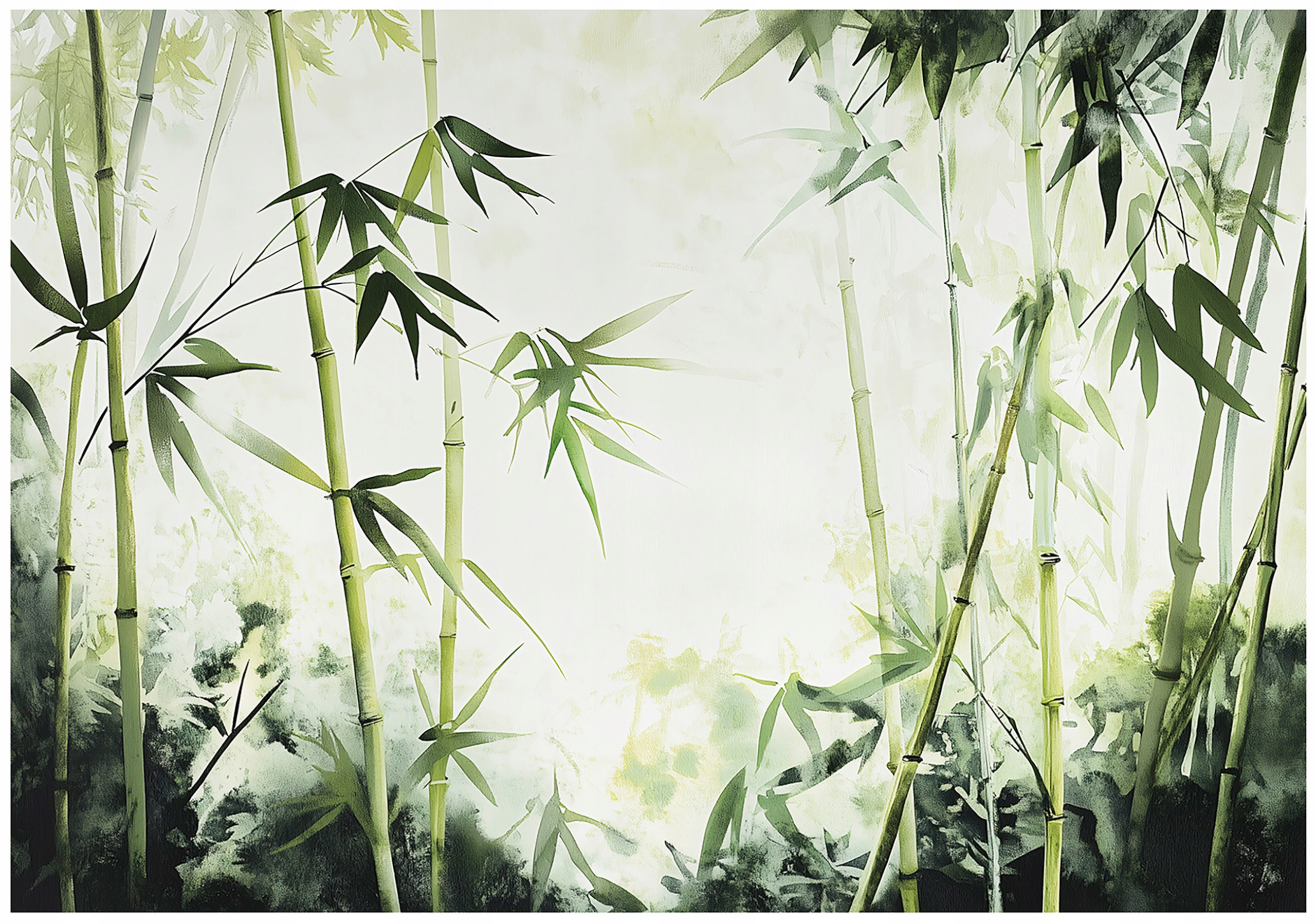 Tapeta Bambus Listy Zelená Příroda Fototapeta Na Zeď 200x140