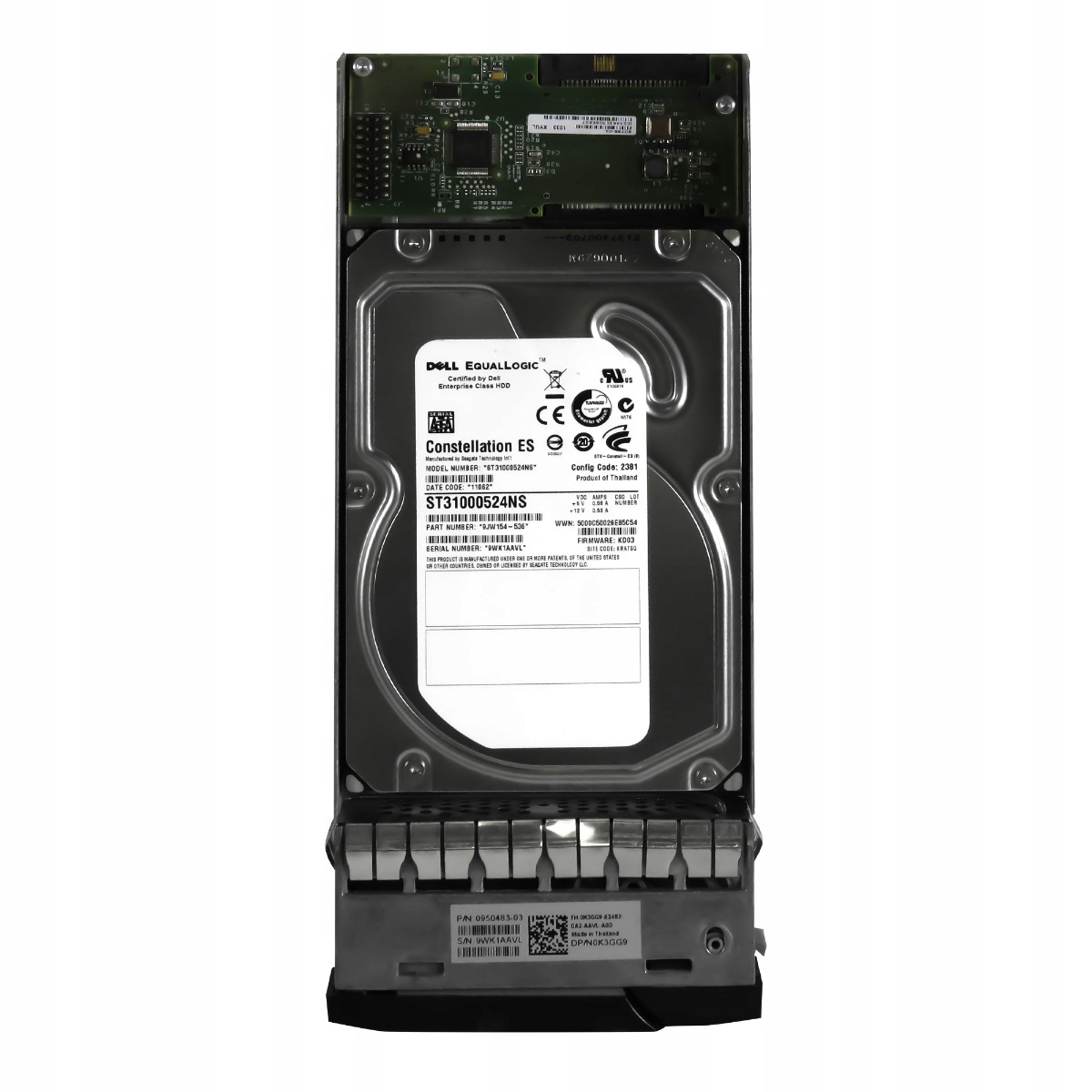 Dell 0K3GG9 0950483-03 1TB Sas 7.2K 32MB 3.5'' ST31000524NS