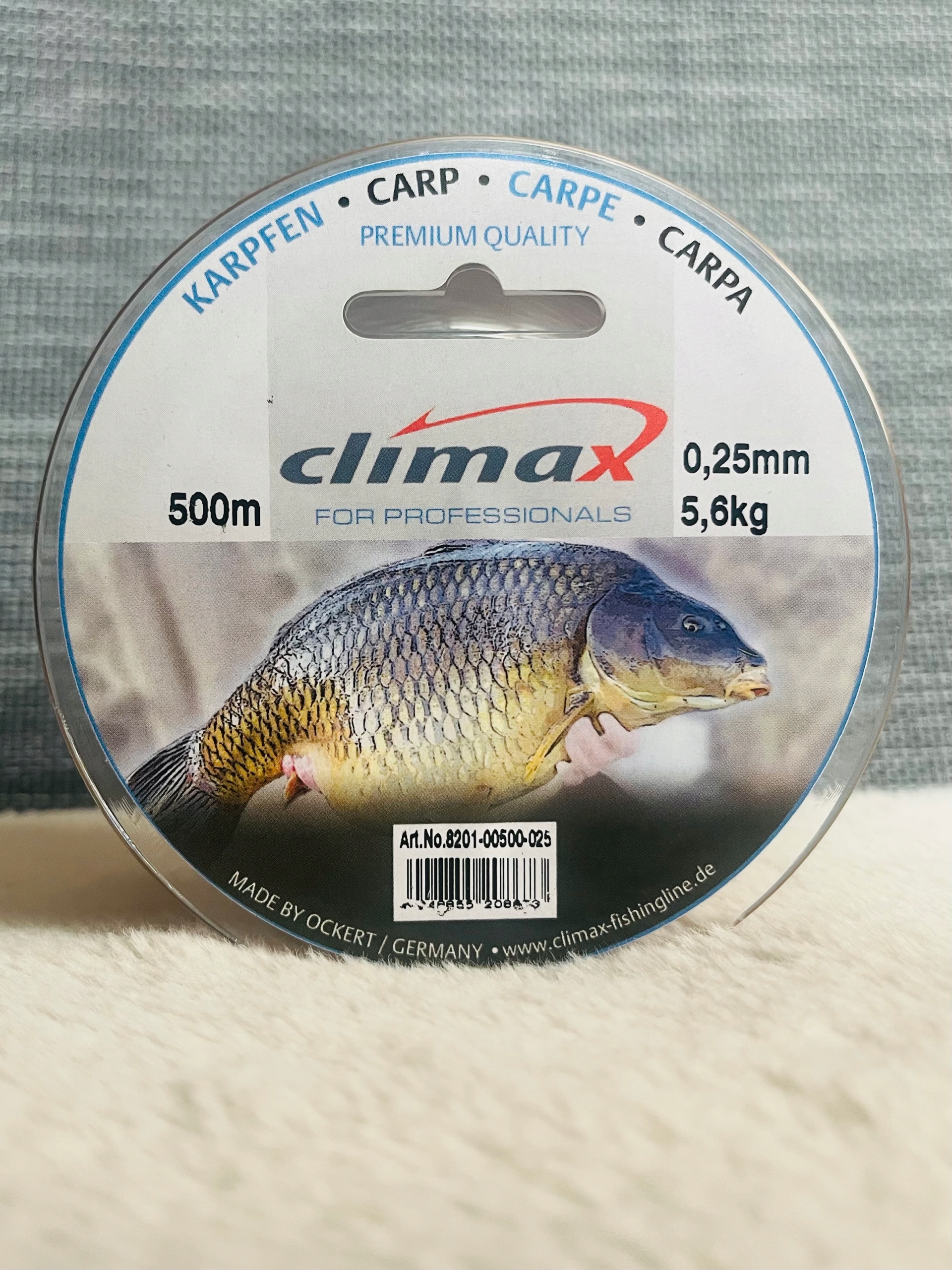 Żyłka karpiowa 0.25mm 5.6kg 500m Climax brązowy karp