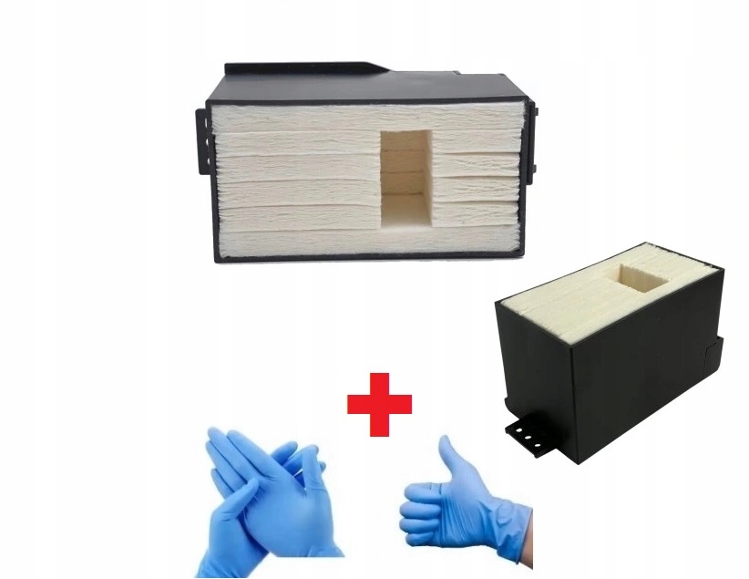 POCHŁANIACZ POJEMNIK + GĄBKI NA TUSZ EPSON XP-510 XP-520 XP-530 .. ORYGINAŁ