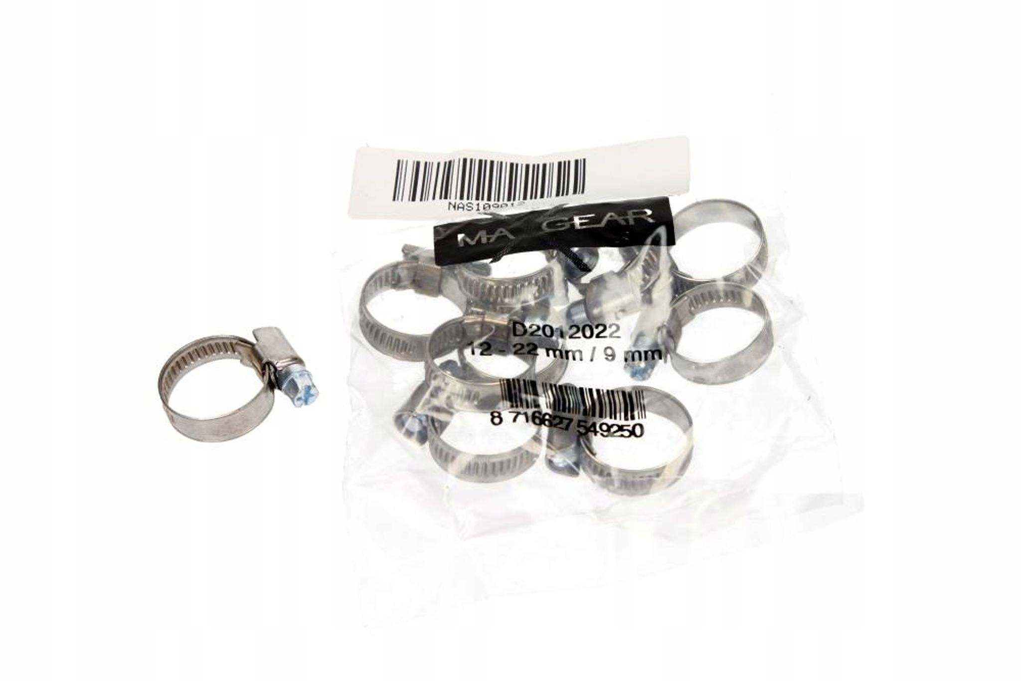 Maxgear 84-0003 Opaska Zaciskowa 12-22/9 W2 Ślimakowa