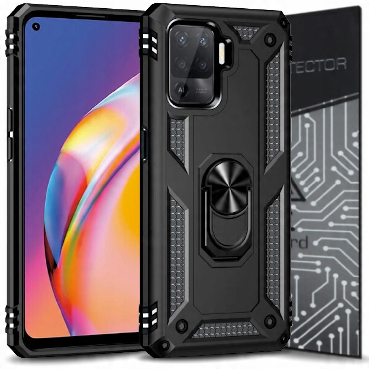 

Case Etui Pancerne+szkło do Oppo Reno 5 Lite