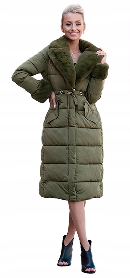 Dlouhá Zimní Bunda J9-071 Khaki XXL (44)