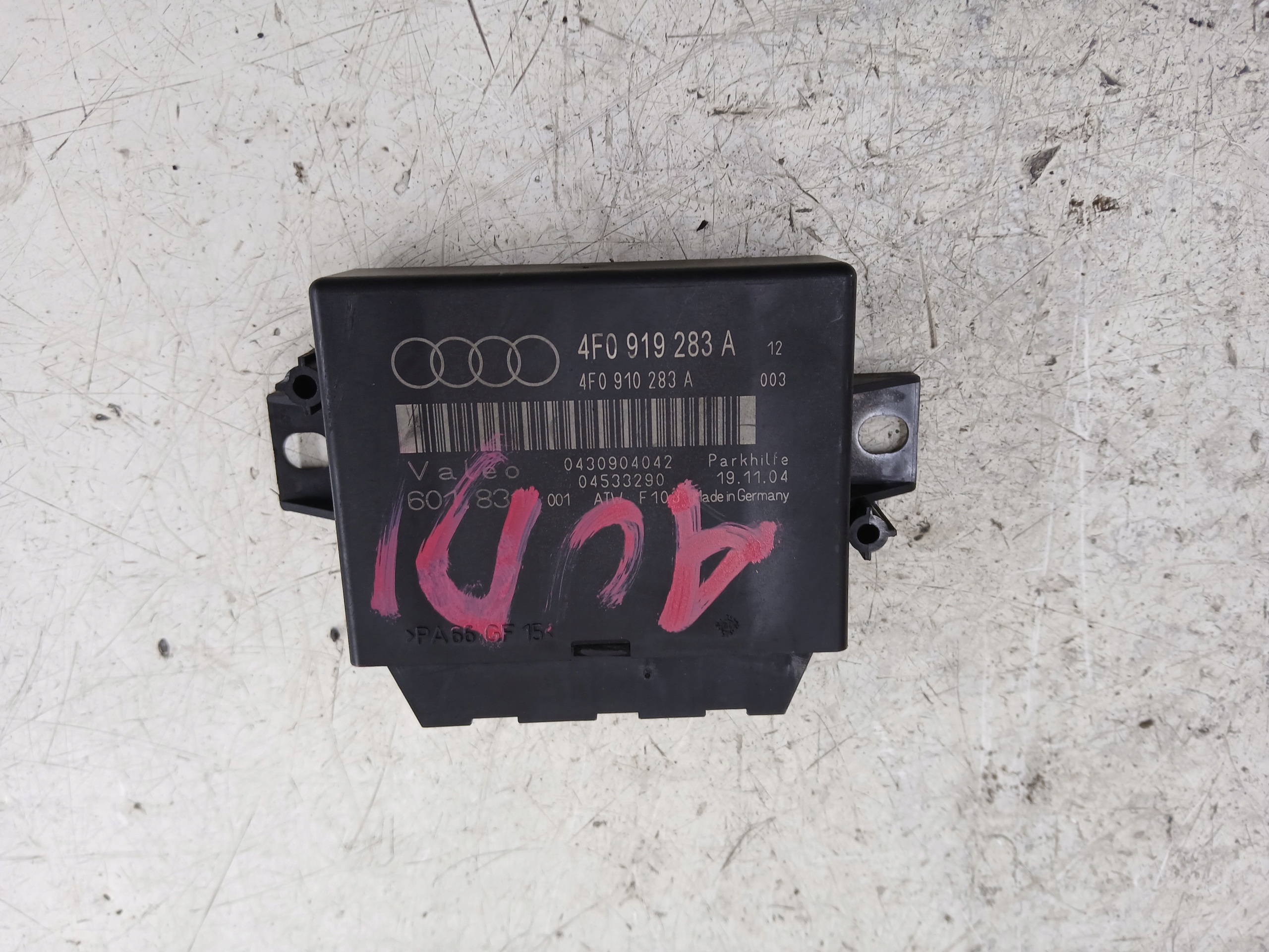 AUDI A6 C6 module unité de commande électronique uce capteurs stationnement 4F0919283A