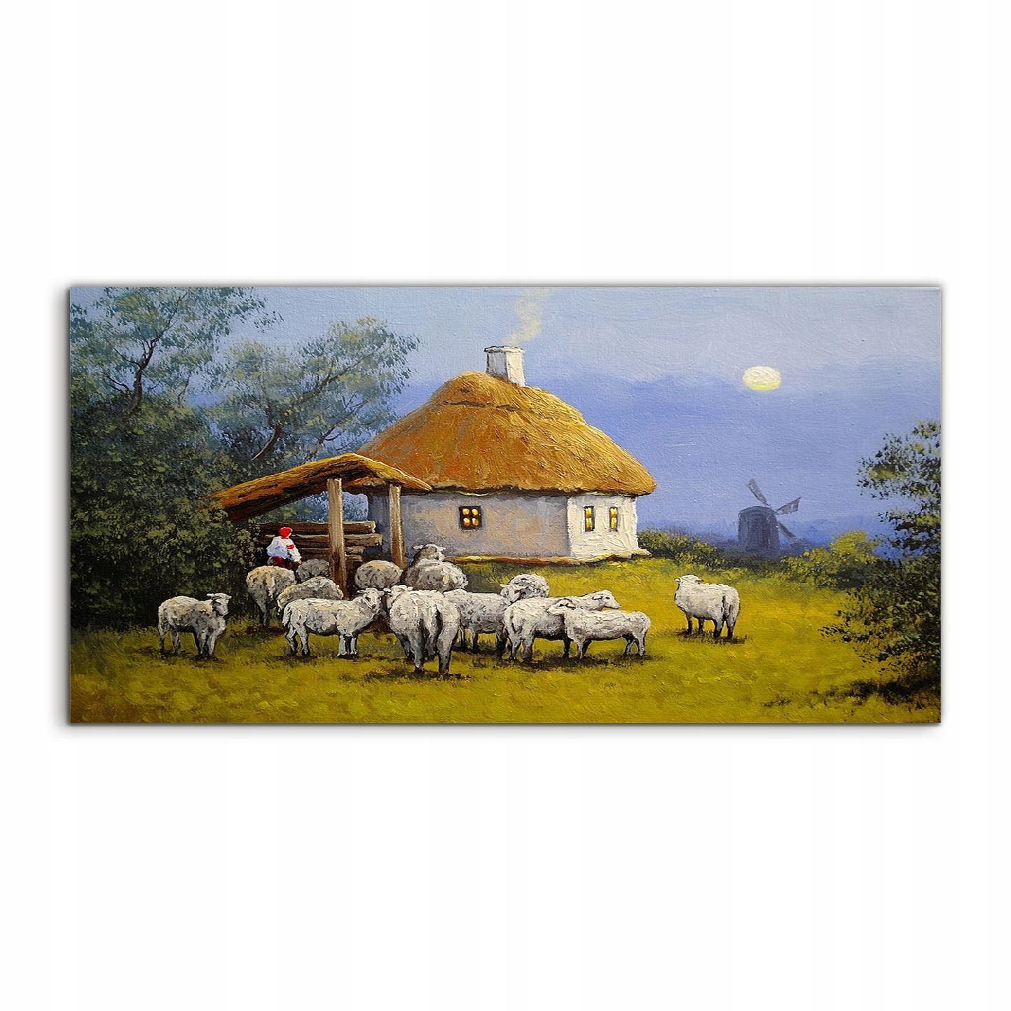 

Obraz akryl 120x60 na ścianę Chata Młyn Krajobraz
