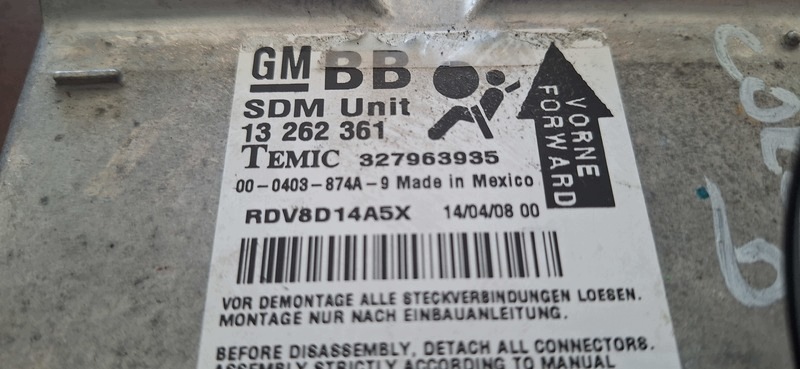 SENSOR airbag OPEL CORSA D 13262361