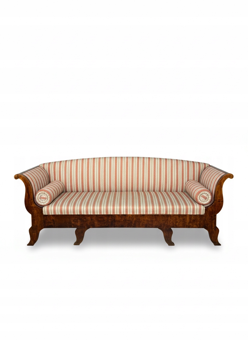 Oryginalna kanapa biedermeier, sofa antyk