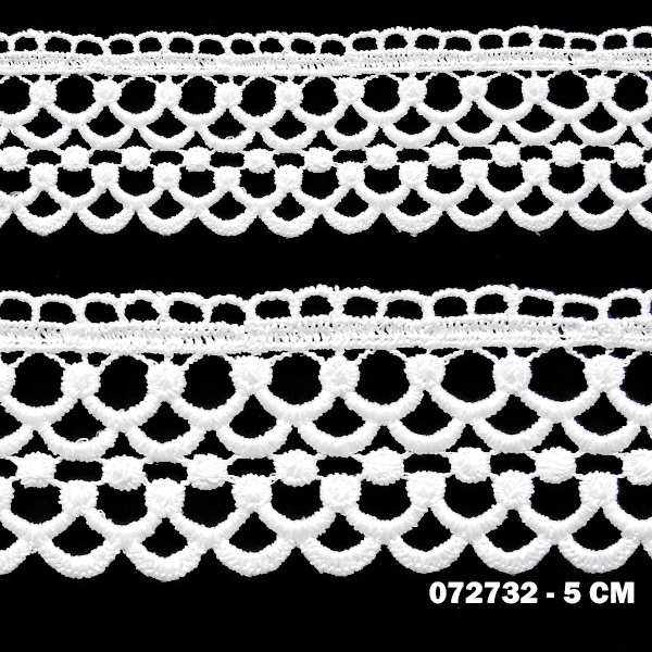 

Gipiura Koronka Koronki 72732 5 CM Biała