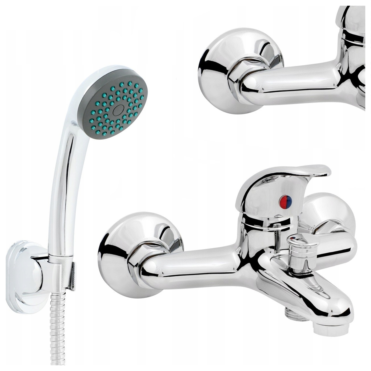 Sprchová Nástenná Sprchová Batéria Jupiter Chróm Vysoká Kvalita