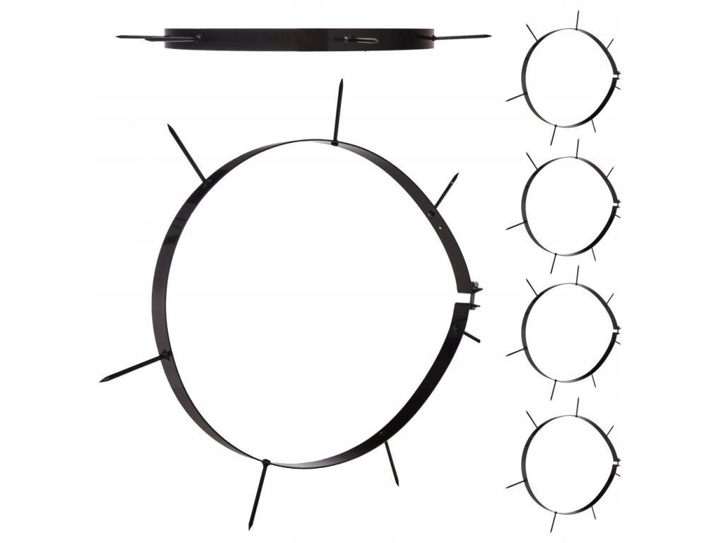 Objímka s hroty na zahradní válec, sada 5ks G73321