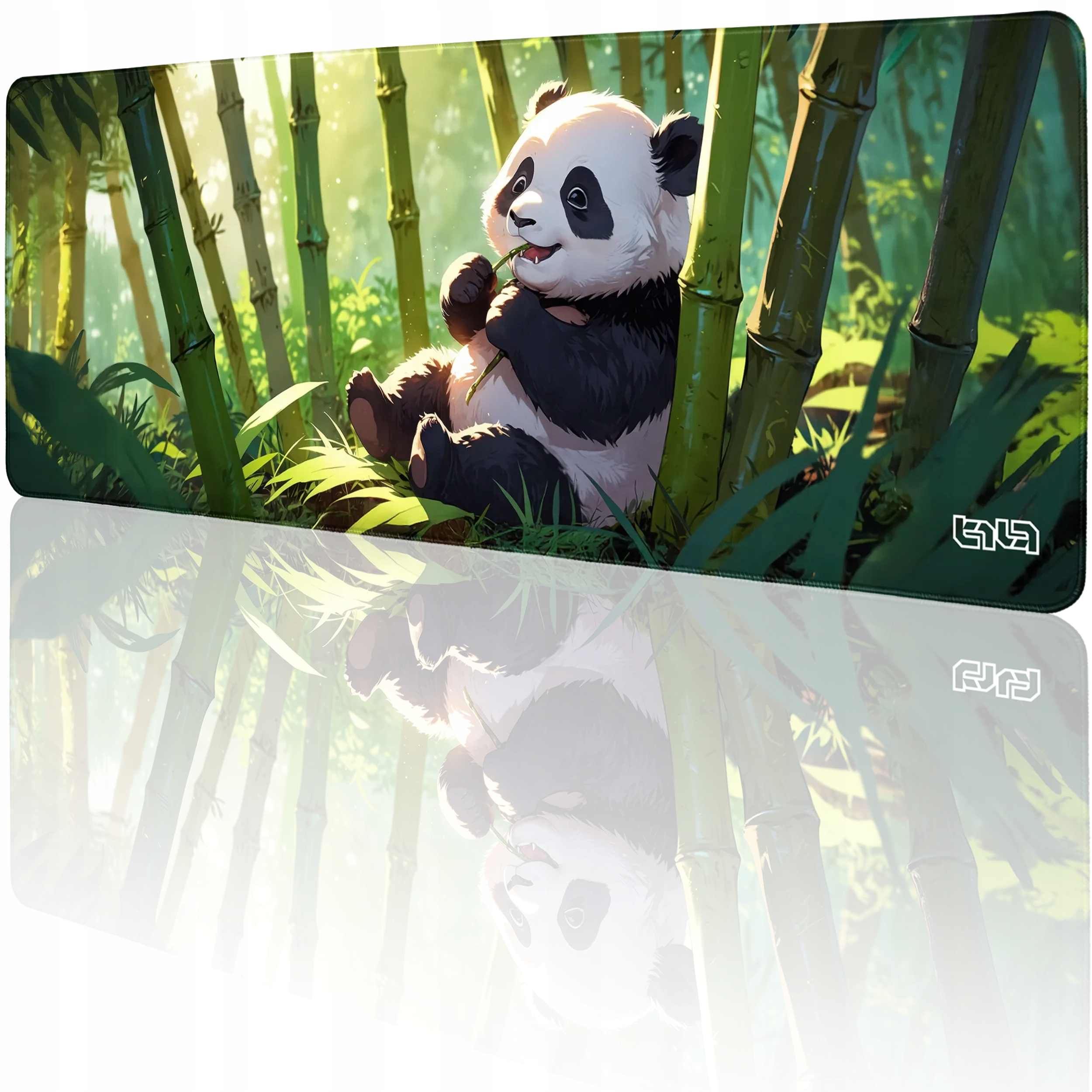 Podkładka Pod Myszkę XXL Panda i Smakowity Bambus 80x30 Tilt Duża