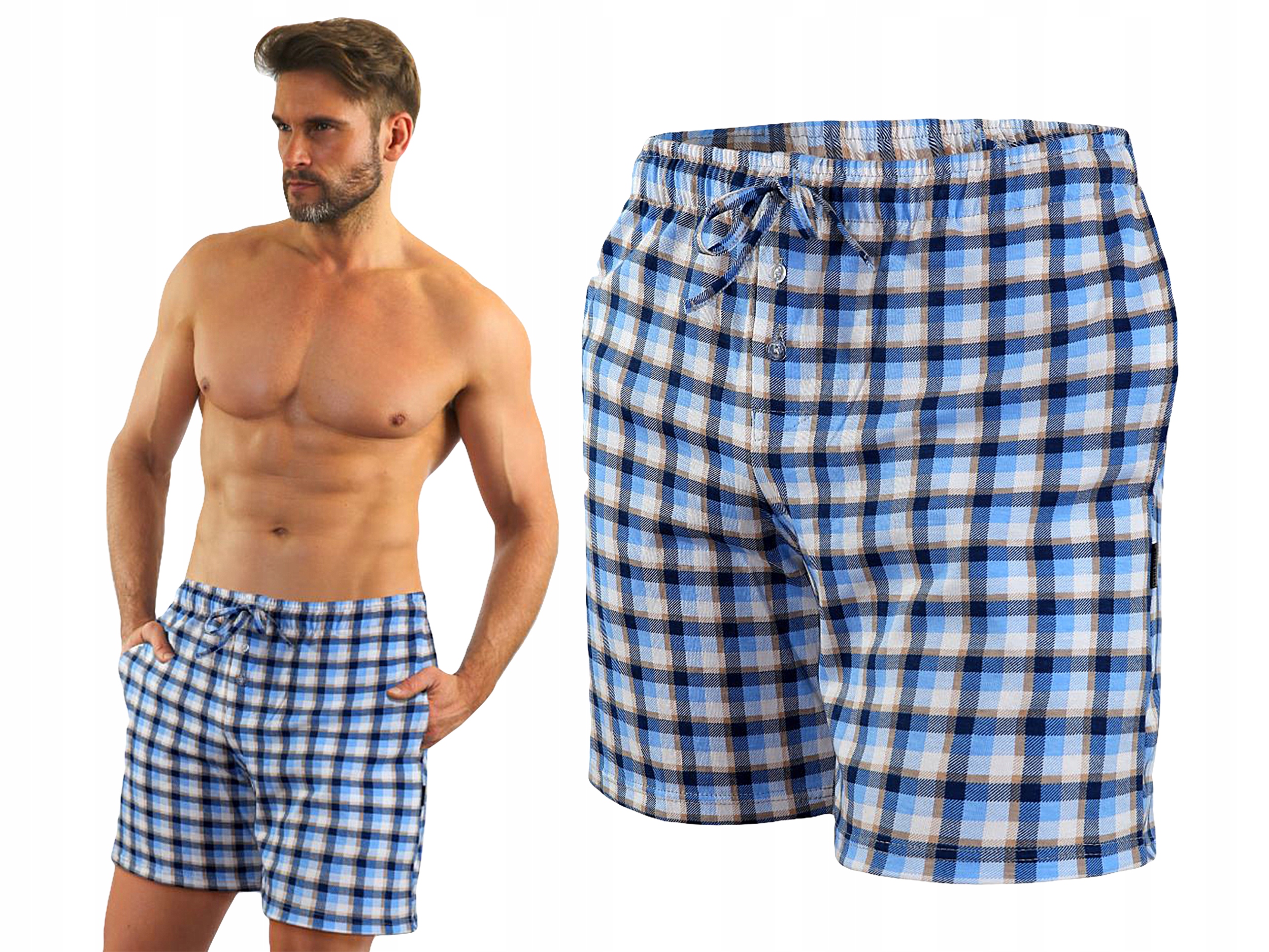 

Sesto Senso Szorty Piżamowe Milo2 Krata 651/15 3XL