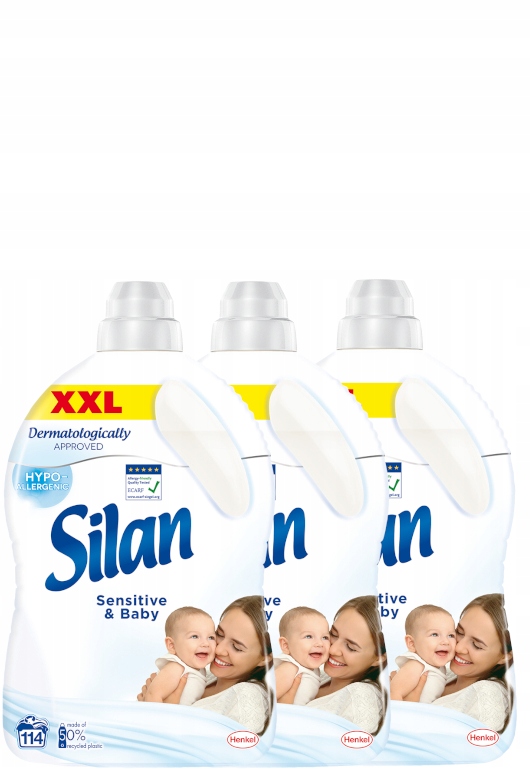 

Silan Sensitive Baby Płyn Płukania 114p 3 x 2,85L