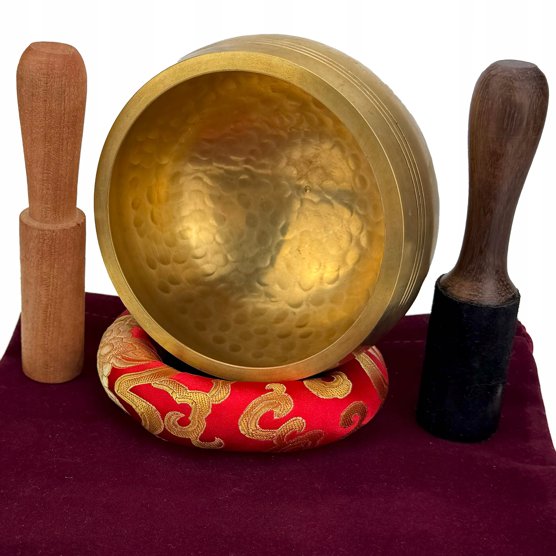 Prémiová zpívající mísa 11,5 cm 2 tyčinky polštář sáček