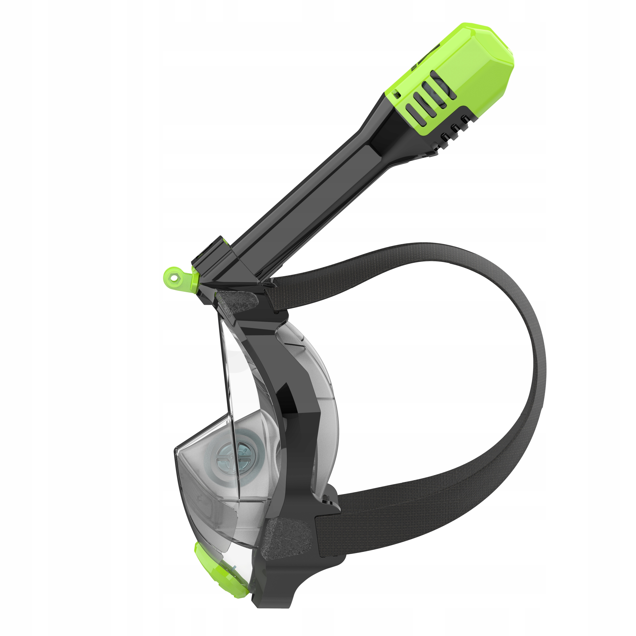 MASKA DO NURKOWANIA PŁYWANIA PEŁNOTWARZOWA SKŁADANA KHROOM Seaview Pro L/XL Kolor dominujący odcienie zieleni