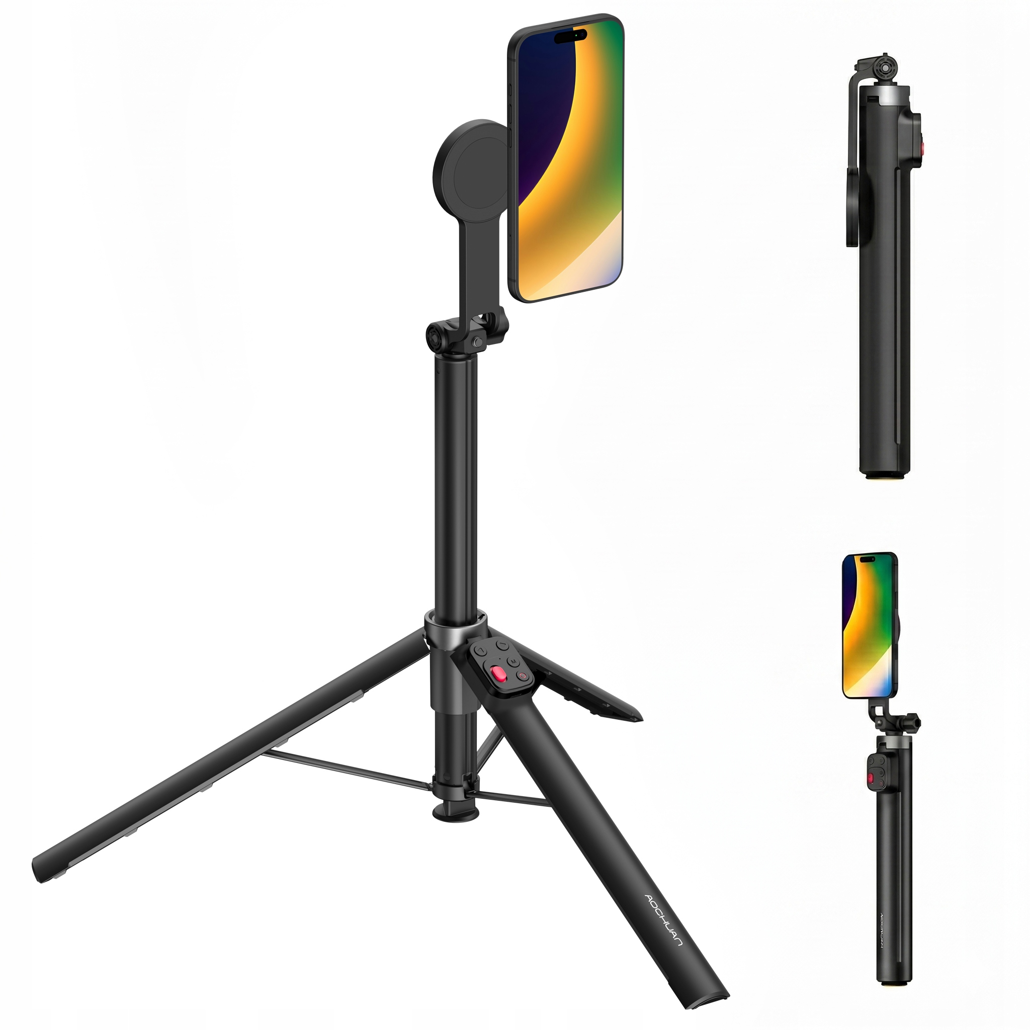 Kijek Selfie Stick Stativ 1,76 m na Magnet MagSafe Telefon Smartphone Pilot