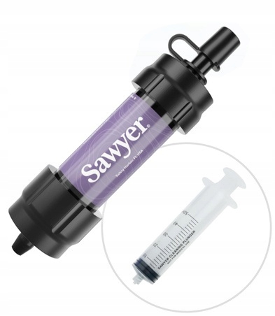 Filtr Sawyer Mini Fioletowy Profesjonalny Turystyczny Do FIltrowania Wody