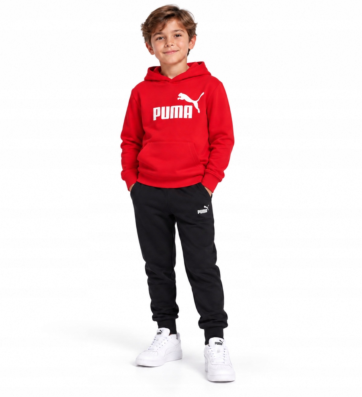 Puma dres kompletny spodnie bluza junior 176