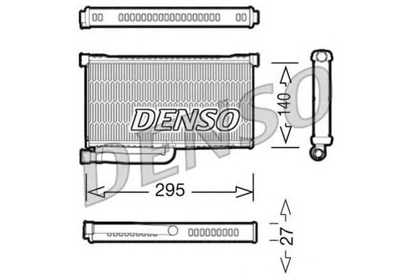 Denso радиатор отопителя RA2010380
