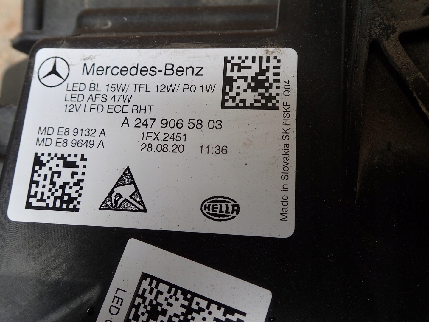 light right right FULL LED MERCEDES B KLASA 247