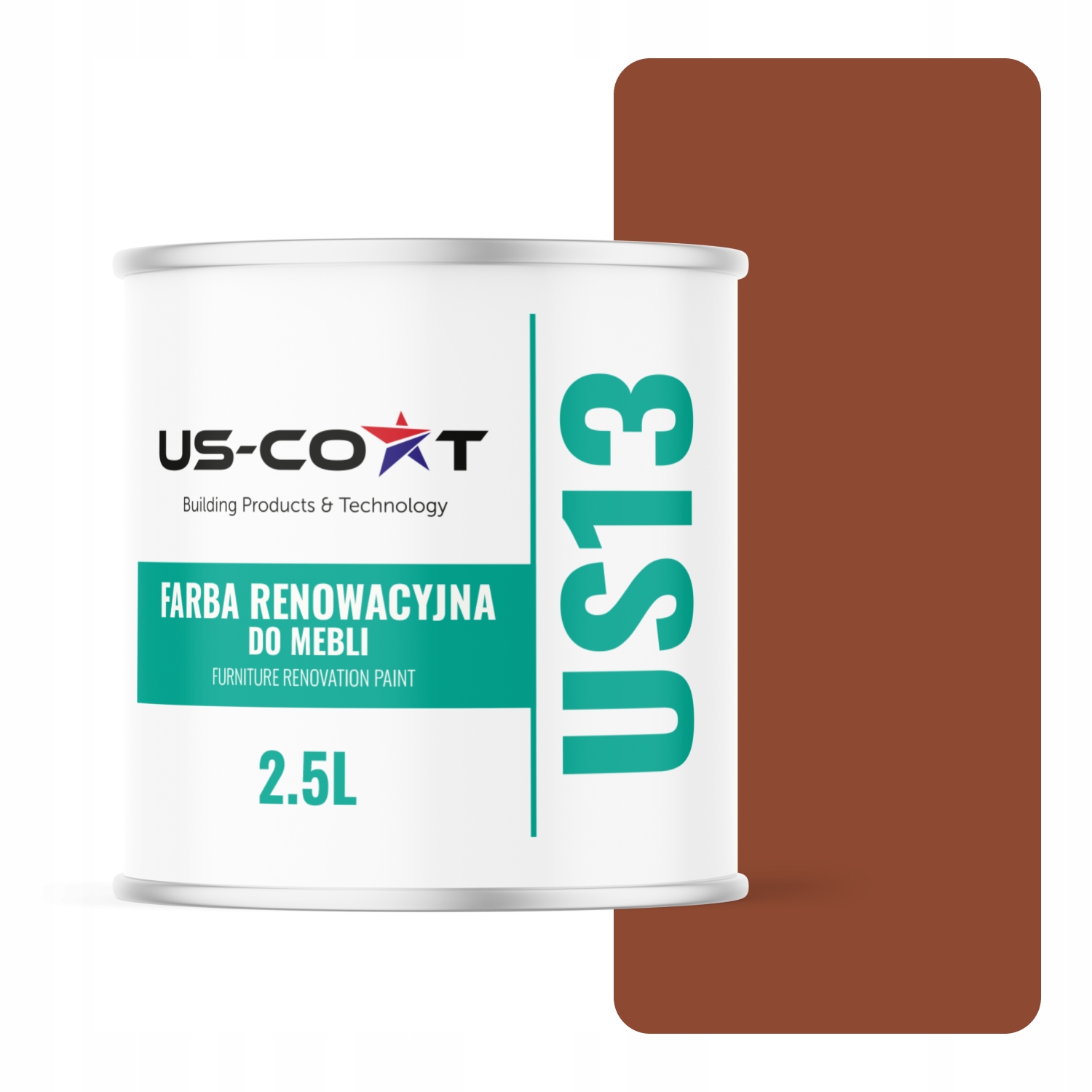 Farba Na Kuchynský Nábytok Na Prednej Strane Skriniek Tehlová Ral 8004 Saténová 2,5 L