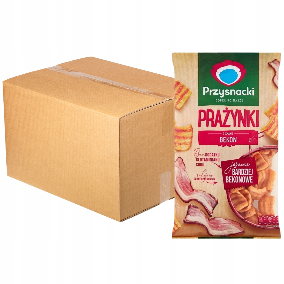 Levně Przysnacki Krekry s příchutí slaniny 120 g x 20 kusů