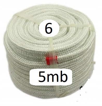 Szczeliwo do Pieca C.O. 5mb SZNUR TECHNICZNY 6 mm