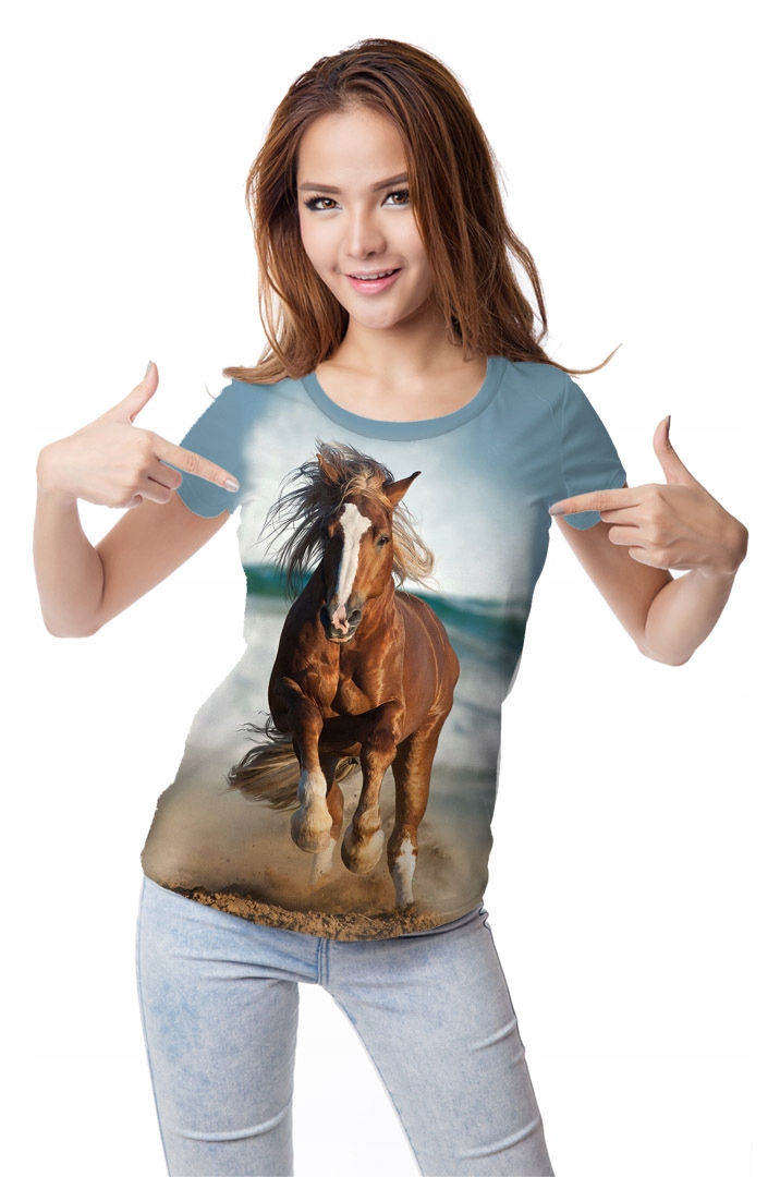

Koszulka Fullprint T-shirt Koń Xs Nadruk 3D Pl