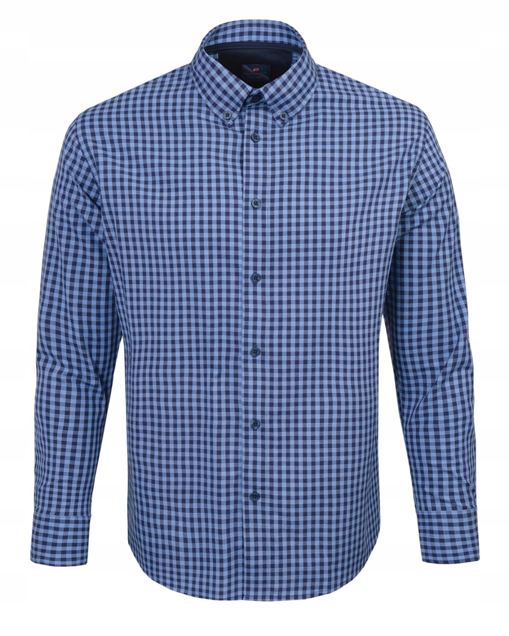 Víkendová košile Pako Jeans Lehce vypasovaná Modrá mřížka XXL
