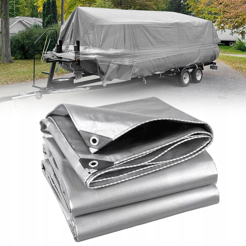 Ochranná Plachta 3x2 M 650G/M2 S Ochrannými Oky Uv Šedá