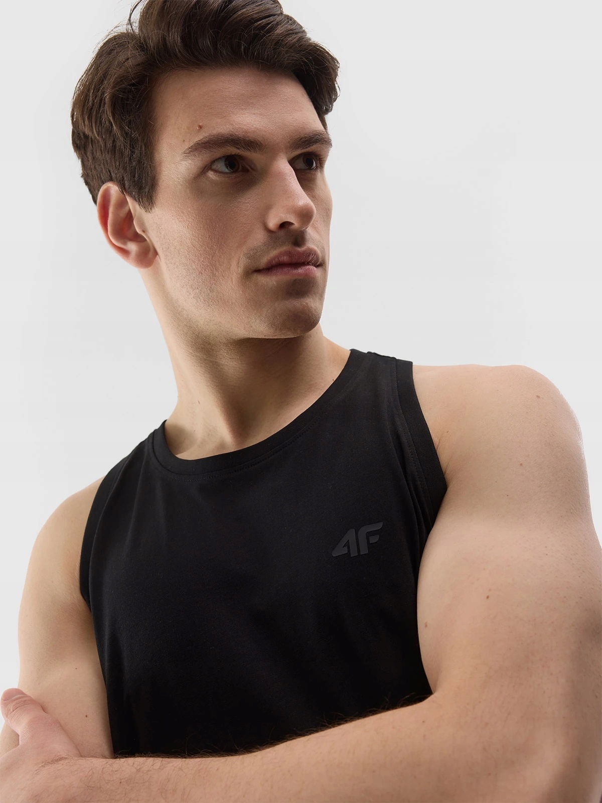 4F KOSZULKA MĘSKA BEZ RĘKAWÓW BOKSERKA TSLEM076 CZARNA XXL Marka 4F