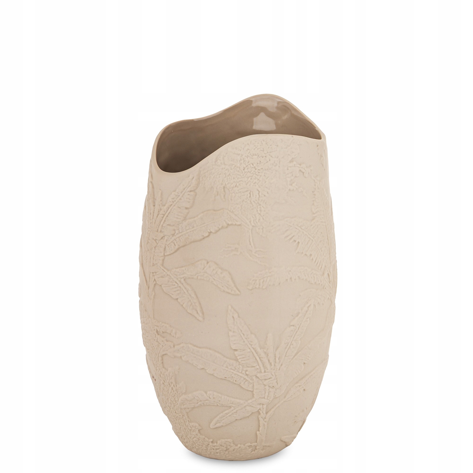Váza Flakon Porcelánová Béžová 26 cm Styl Přírodní elegantní obal