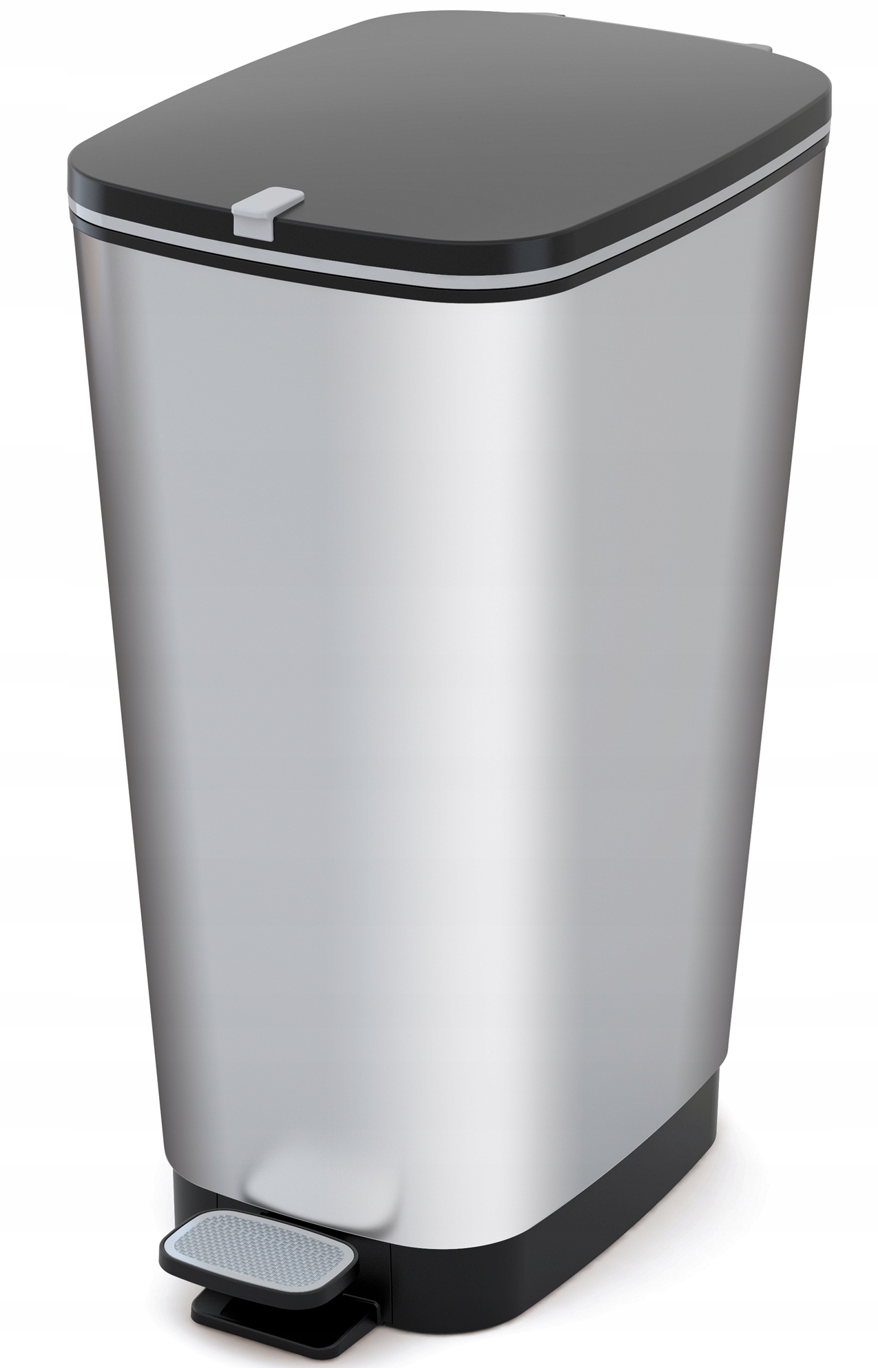 Kosz na śmieci z pedałem Kis Chic Bin 45 L srebrny
