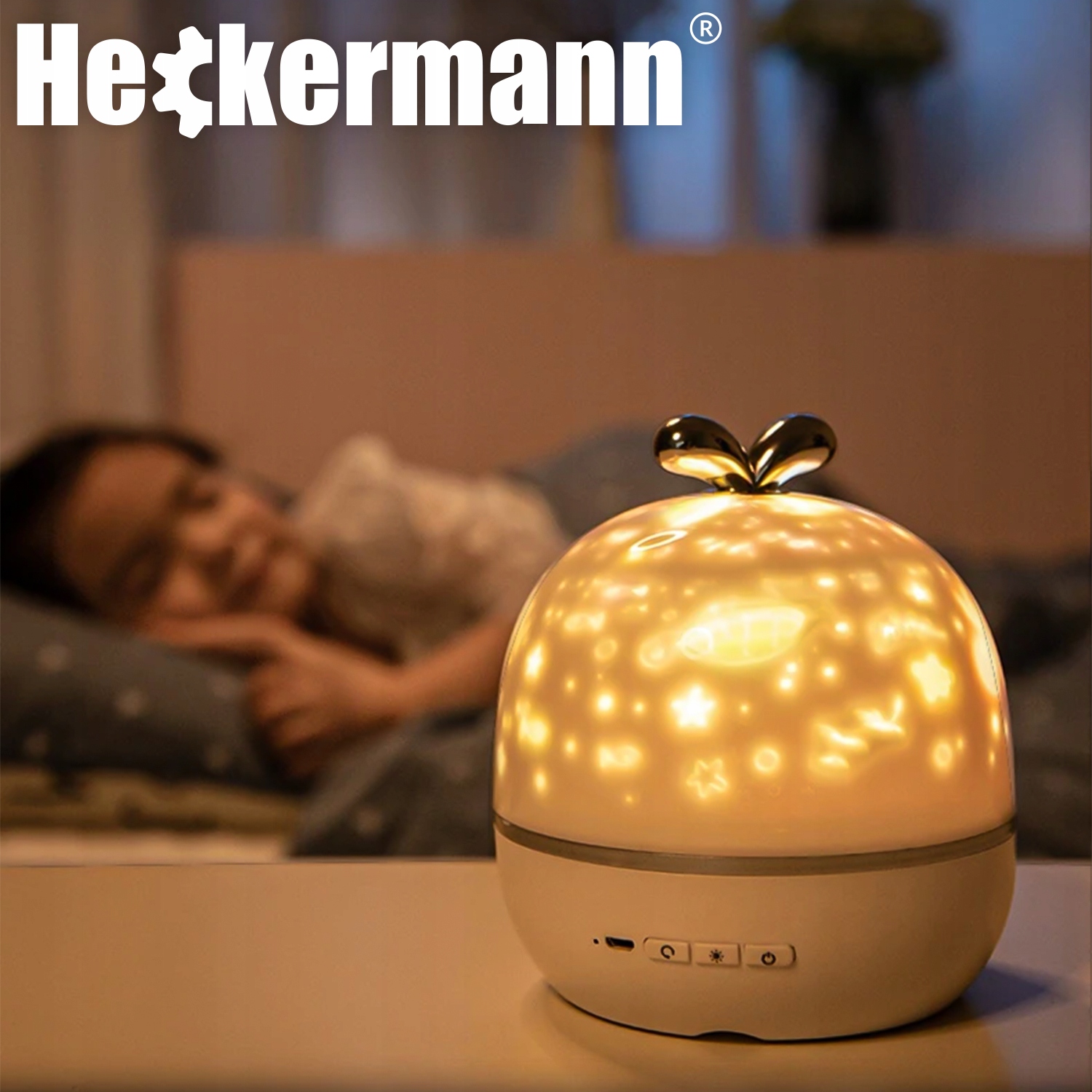PROJEKTOR GWIAZD RZUTNIK NIEBA LAMPKA NOCNA LED GŁOŚNIK BLUETOOTH JABŁKO Kod producenta WH-E02 Jabłko