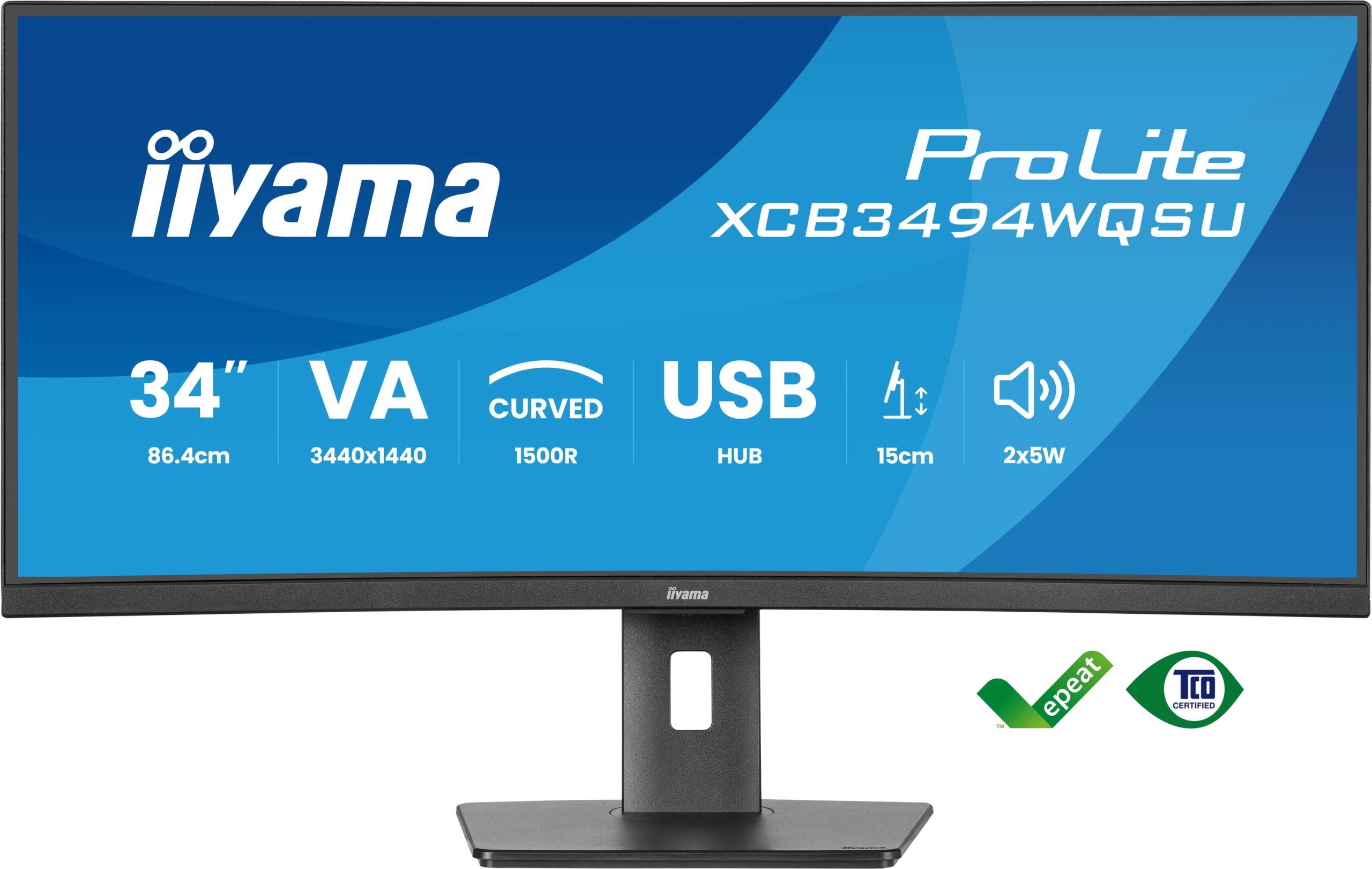 Iiyama XCB3494WQSU-B1 Led monitor 34" 3440 x 1440 px Va