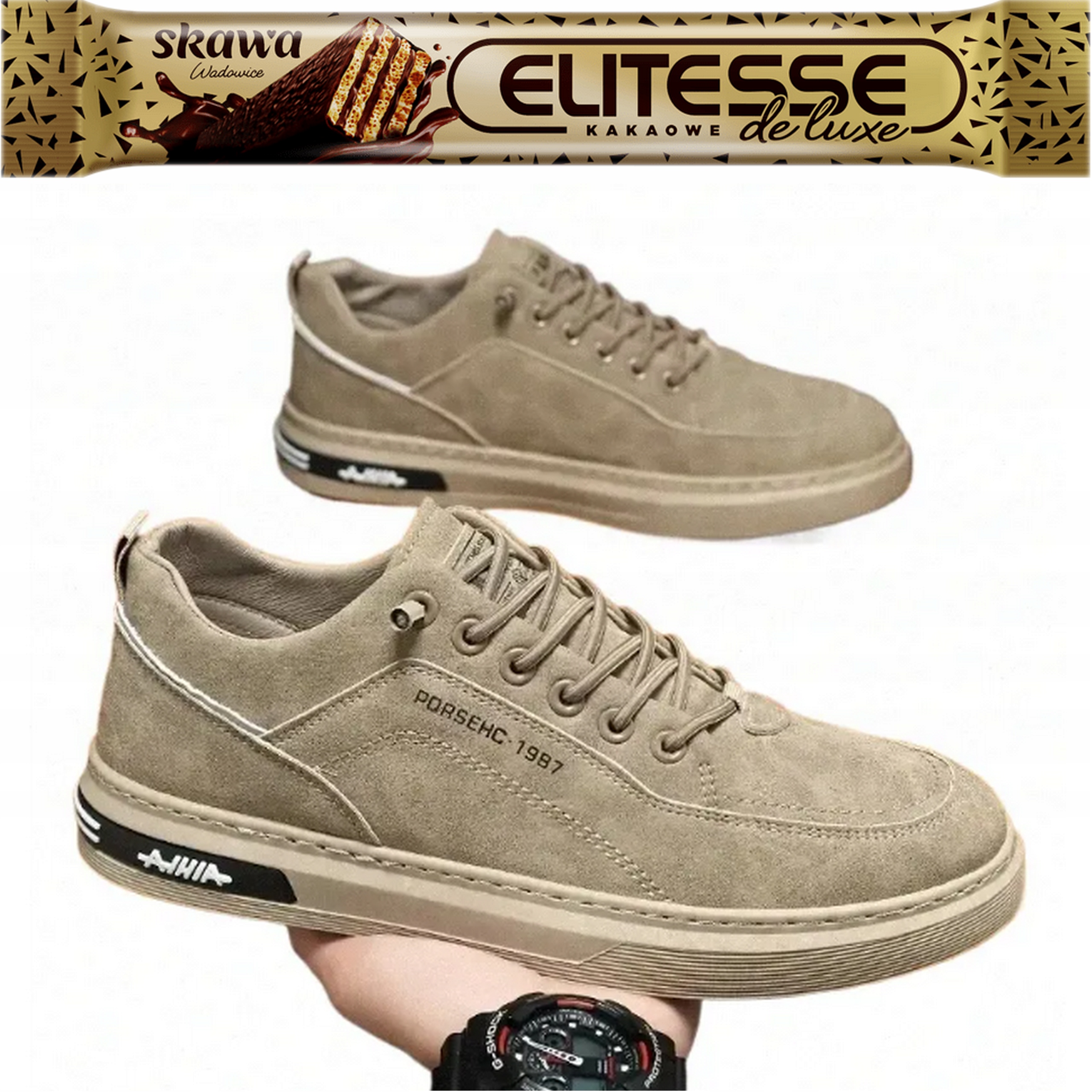 Pánské podzimní mokasíny Oksfordy béžové vel. 42 1990 Nové