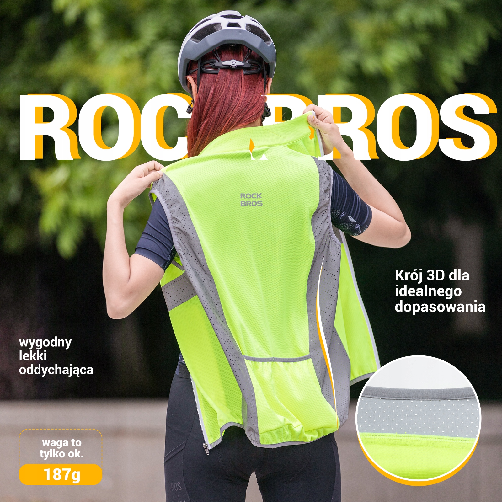 ROCKBROS Odblaskowa Kamizelka Sportowa L EAN (GTIN) 736639213299