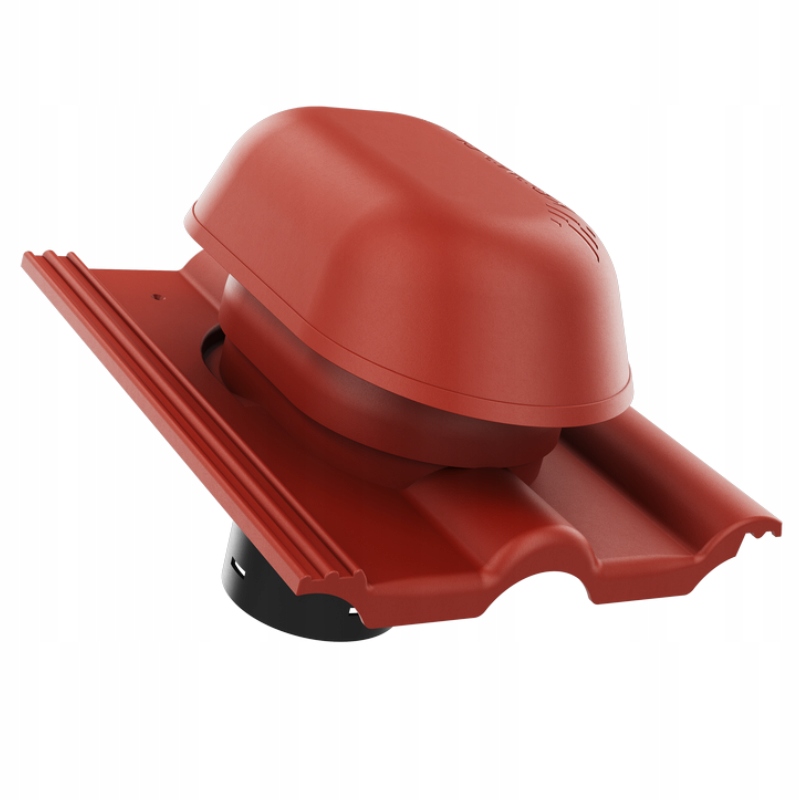 Větrací komín fi125 Euronit Extra Tmavě Červený