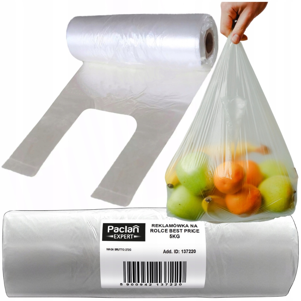 

Reklamowki Zrywki Jednorazowe Paclan Na Rolce 5 Kg