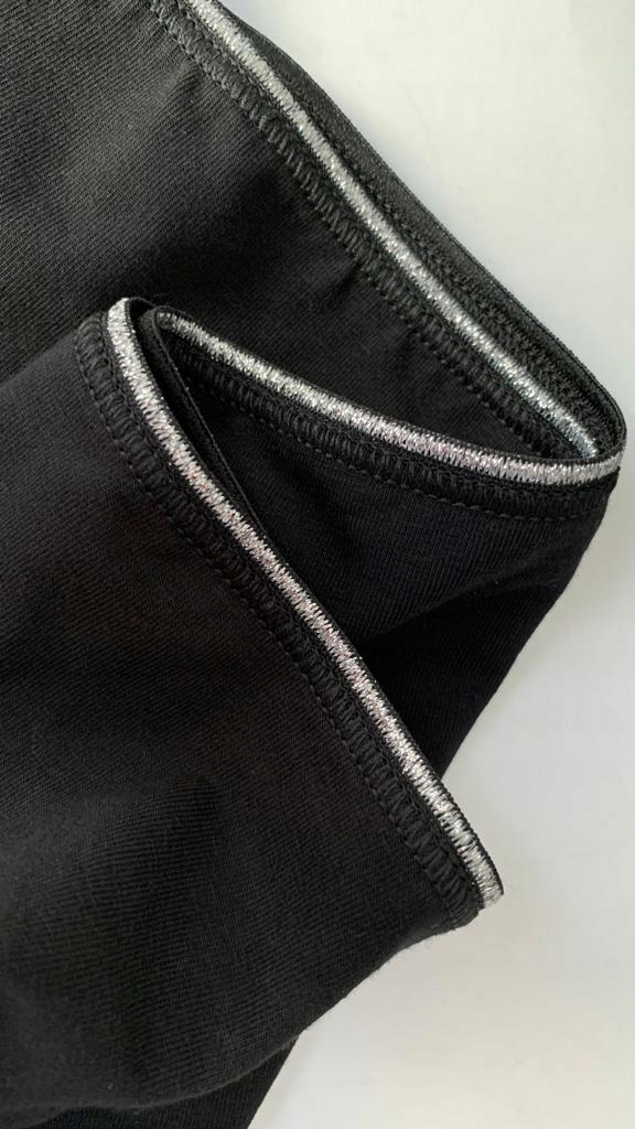 WADIMA 100246 majtki klasyczne BAWEŁNA GUMKA Z POŁYSKIEM CZARNE L Marka Wadima