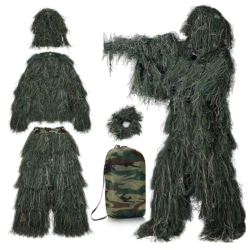 Maskovací Oblek Ghillie Suit Anti Fire Kamufláž Woodland