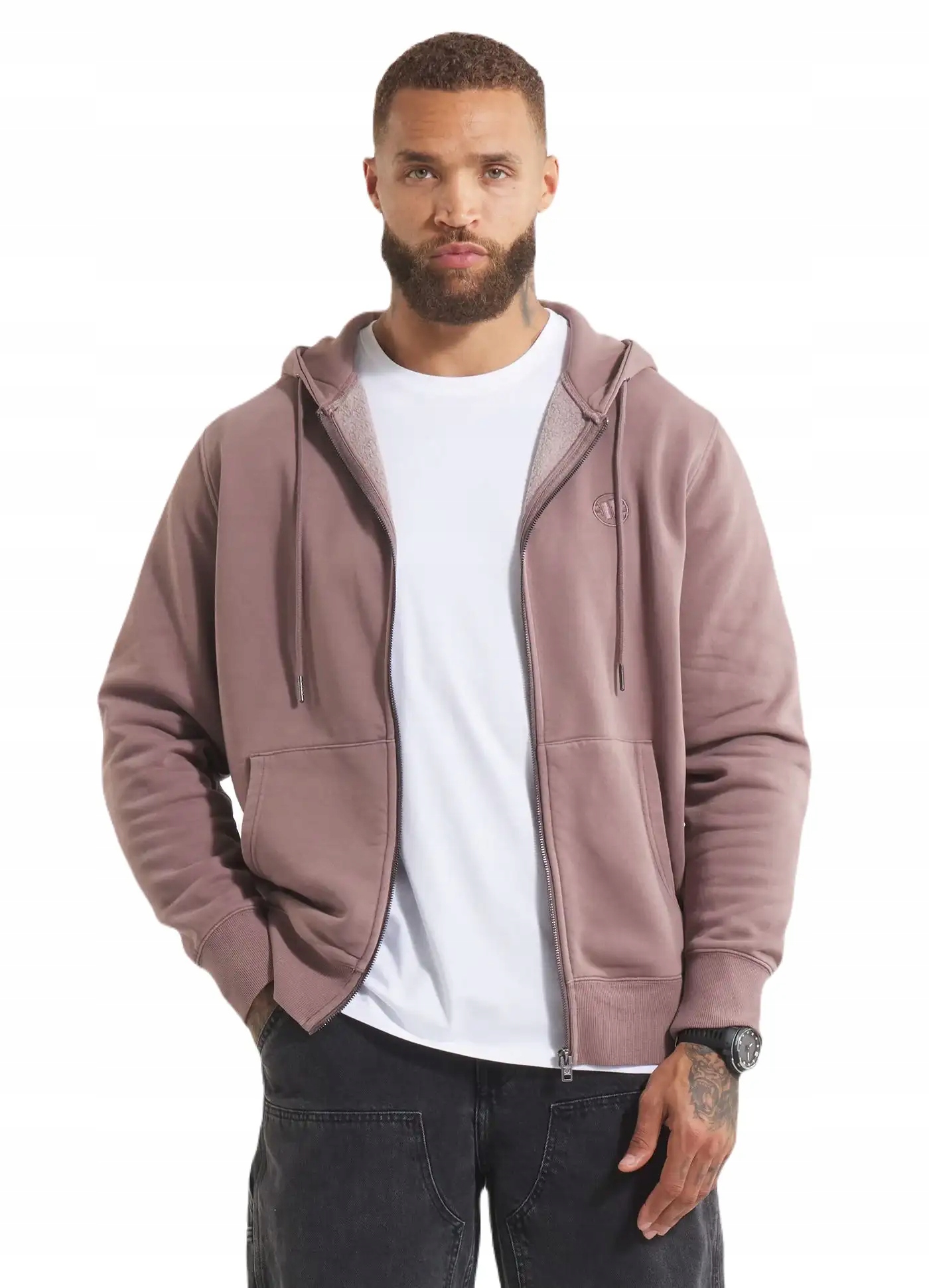 Pánská mikina s rozepínací s kapucí Washed Lancaster II 3XL