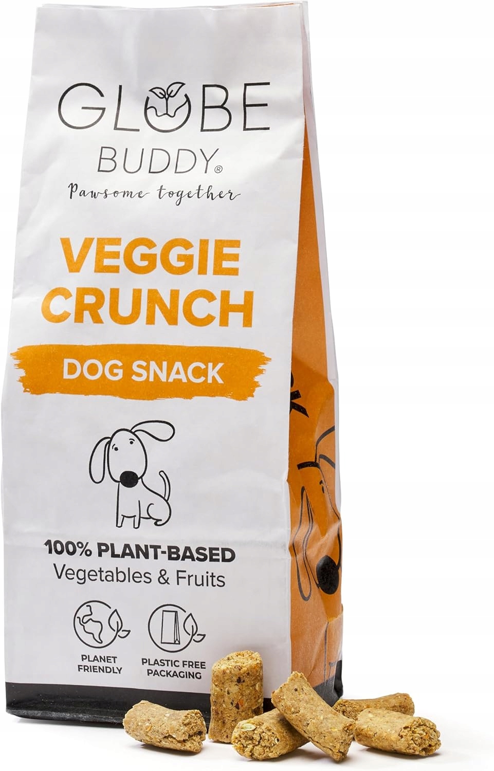 Globe Buddy Veggie Crunch 200g veganské pochoutky dýně jablko banán pes