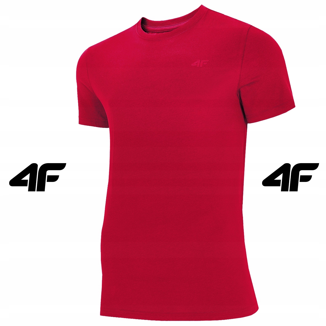 

T-Shirt 4F Koszulka Męska 100% Bawełna Czerwona L