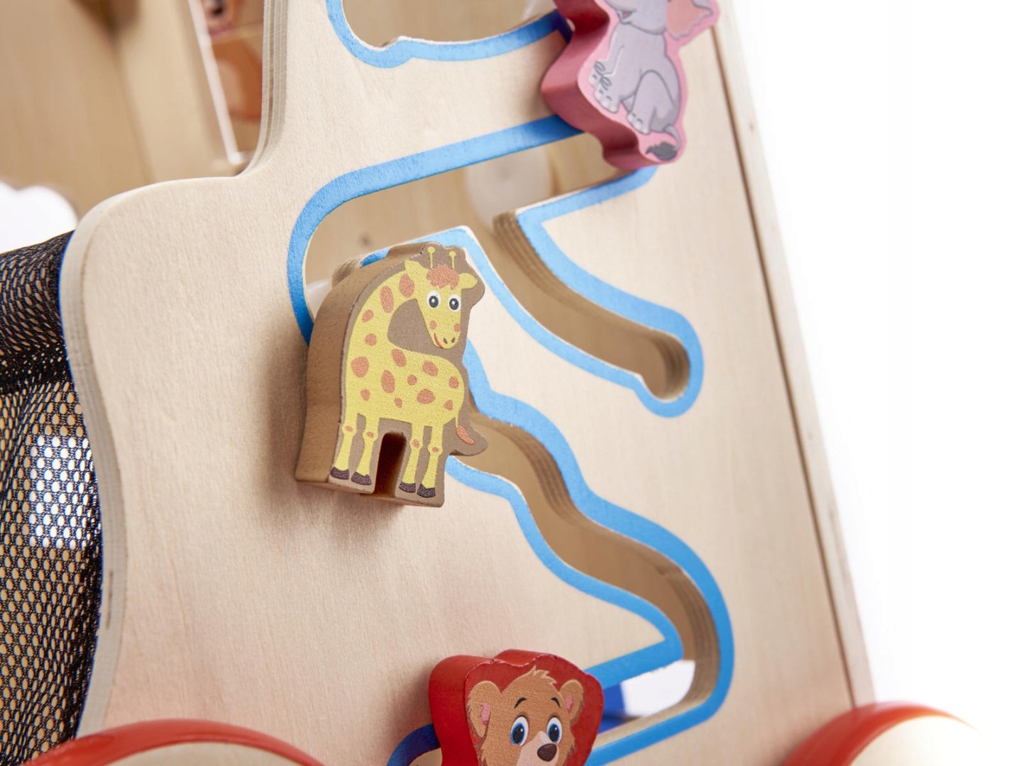 Pchacz chodzik drewniany kostka edukacyjna 6w1 Wiek gracza Do 3 lat