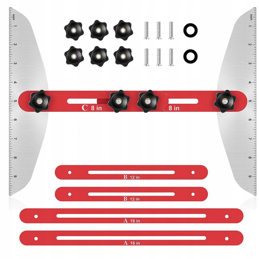 Šablona pro měření schodů Šablona běhounu schodů 11-60 palců